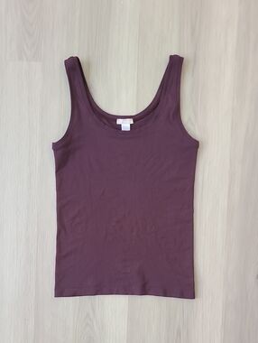 Hanro Touch Feeling Tank Top Purple Plum Large 1814 Comfy Women's Intimates